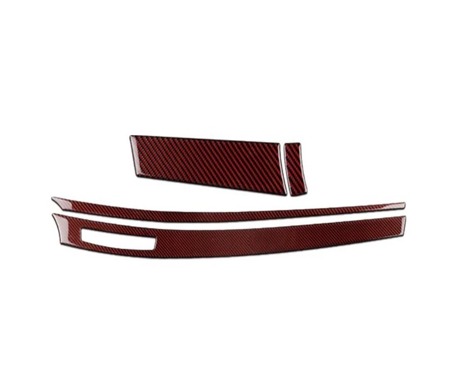 Innenleisten Für Lancer 2008-2015 Zubehör Innenausstattung Auto Center Dash Dim Scheinwerfer Schalter Abdeckung Aufkleber(Black with Red,B) von LEMST