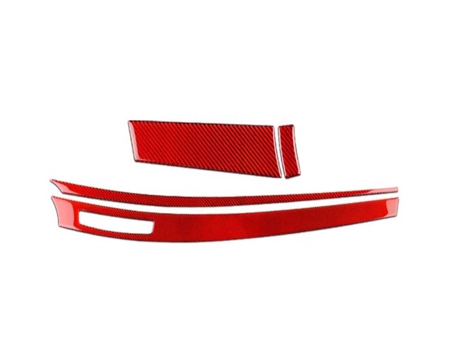 Innenleisten Für Lancer 2008-2015 Zubehör Innenausstattung Auto Center Dash Dim Scheinwerfer Schalter Abdeckung Aufkleber(Rot,B) von LEMST