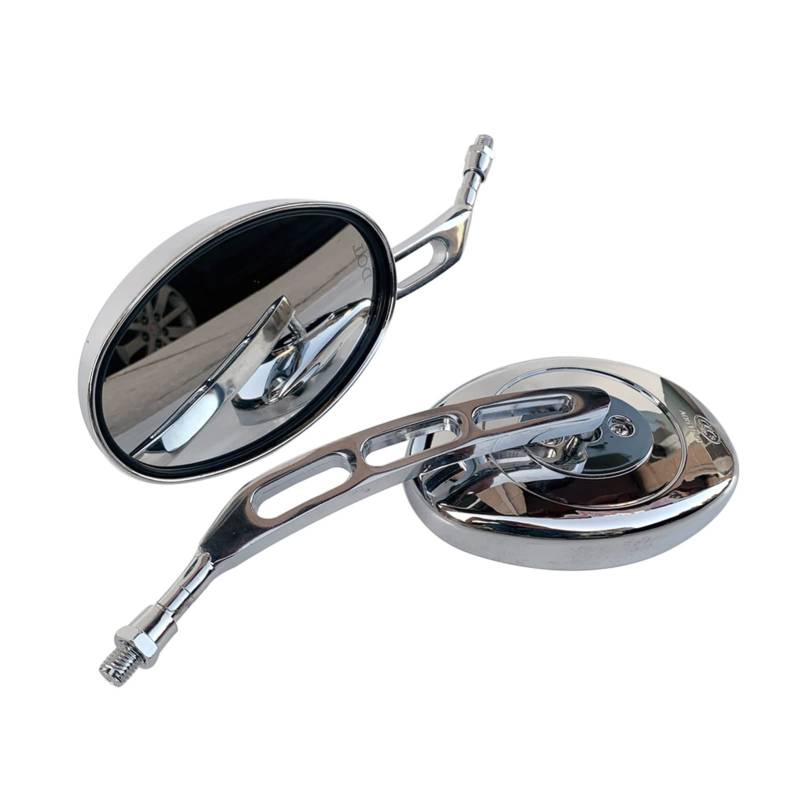 Linker rechter Spiegel Motorrad Oval Chrom Rückspiegel Universal Motorrad Seitenspiegel FÜR H&ond&a Shadow 750 Vt750 1100 Vt1100 Vtx 1300 Vtx 1800 von LEMST