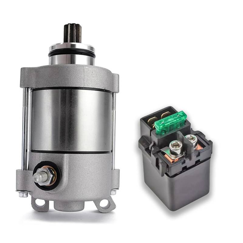 Anlasser Elektrisches Motorrad-Startermotor-Magnetrelais Für CRF450 Für CRF 450 Für CRF450X 2005-2014 31200-MEY-671 35850-KCN-003 Starter Anlasser(2 Pieces Set) von LENTLY