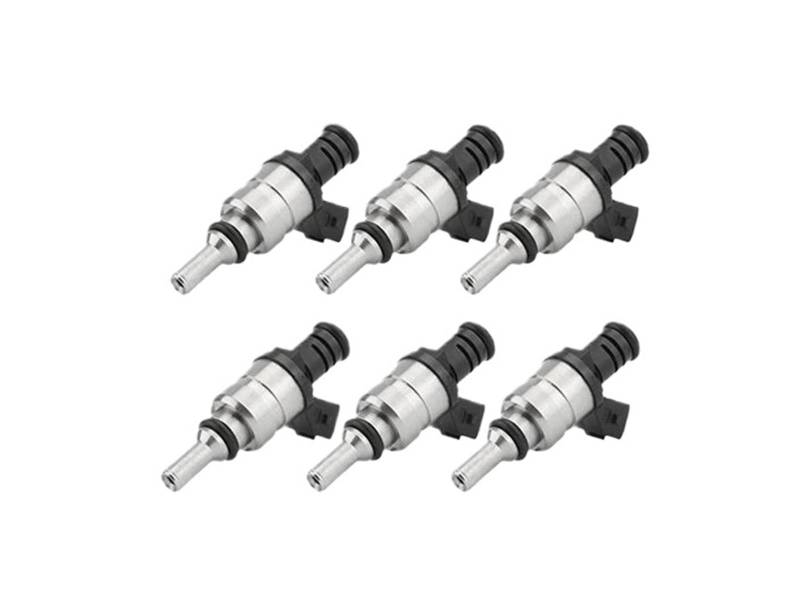 Auto Injektordüse 4 Stück Kraftstoffeinspritzdüse 1427240 Für E46 E39 Für X3 Z3 Z4 3 5 Serie 1998–2005 Flussabgestimmter Motor 2,5 L Einspritzventil(Silver Black 6 Pieces) von LENTLY