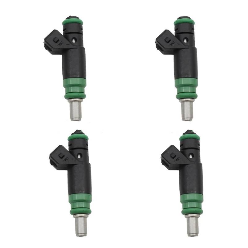 Auto Injektordüse 4 Stück Kraftstoffinjektor 1429840 98MF-BB Für Ford Für Fiesta V 2001–2008 Für Fusion 2002–2012 1.4 Einspritzventil von LENTLY
