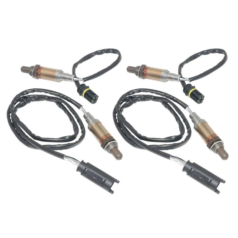 Lambdasonde 4 Stück Vorne Und Hinten O2 Lambda Sauerstoff Sensor Für E46 E39 E38 E60 E61 E65 E83 E36 E85 Lambdasensor von LENTLY