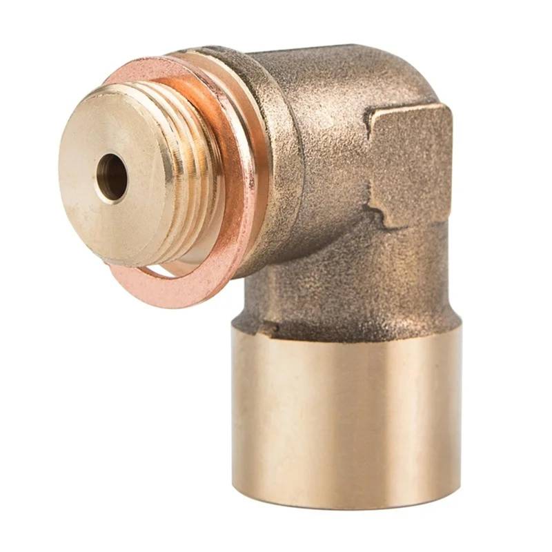 Lambdasonde 90 Grad Sauerstoffsensor Adapter Messing Ellenbogenverschraubung M18 * 1,5 Lambdasensor von LENTLY