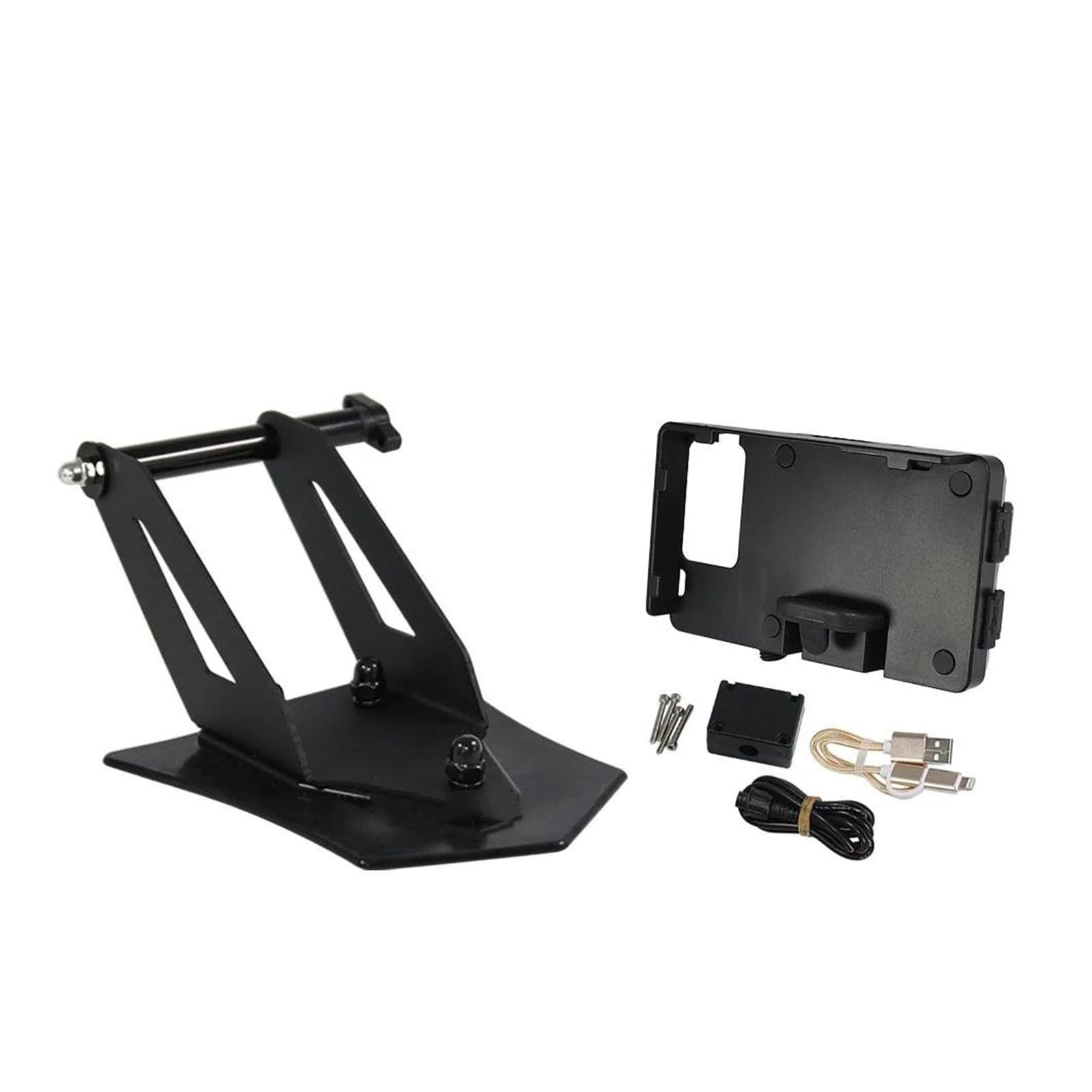 Navigation Halterung 12mm Für R 1250 R1250 RT Für R1250RT 2021 2022 2023 Handy Ladestation Halter GPS Navigation Halterung Motorrad Handyhalter(USB Charging Version) von LENTLY