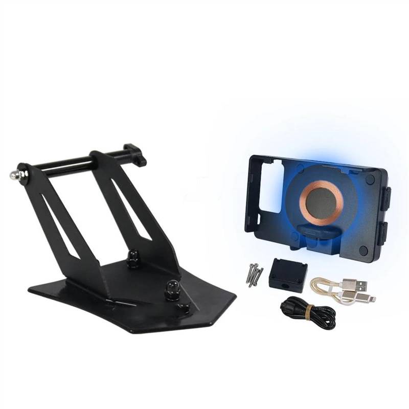 Navigation Halterung Für R 1250 RT Für R1250RT 2021 2022 2023 Handy Ladestation Halter GPS Navigation Ausrüstung Halterung Motorrad Handyhalter(Wireless Charging) von LENTLY