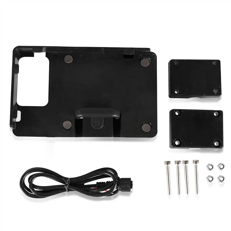 Navigation Halterung Für Suzuki Für V-Strom DL650 Für DL650XT Für Vstrom DL1000 Motorrad Telefon Halter Stehen GPS Navigation Platte Halterung Motorrad Handyhalter(12MM USB Charging) von LENTLY