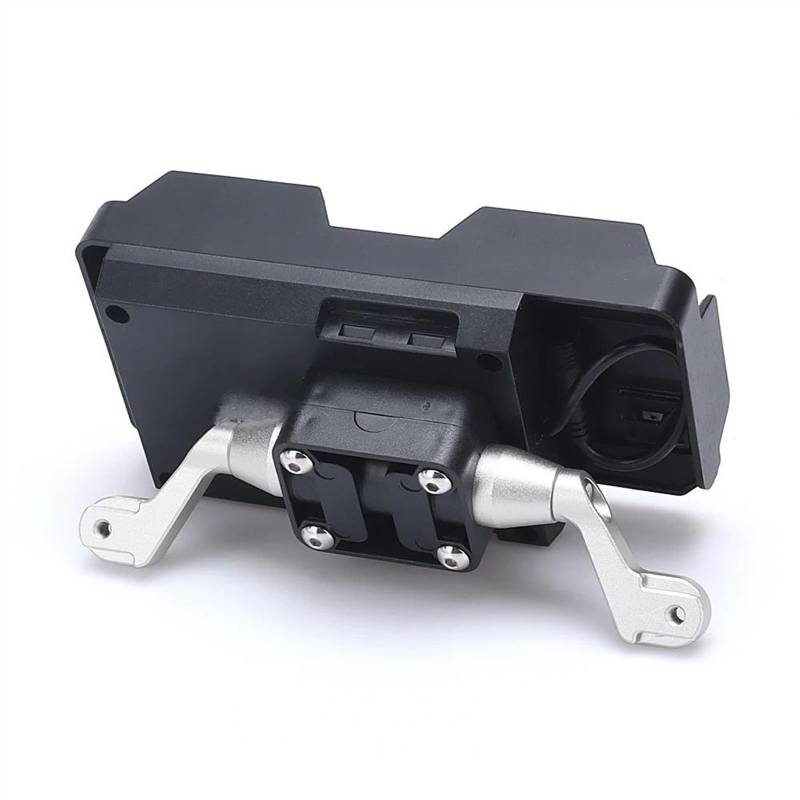 Navigation Halterung Für Tiger 1200 Für Tiger1200 Für Pro 2023 Motorradzubehör Telefonhalter Stehen GPS-Navigationsplattenhalterung Motorrad Handyhalter(Wireless Silver 22MM) von LENTLY