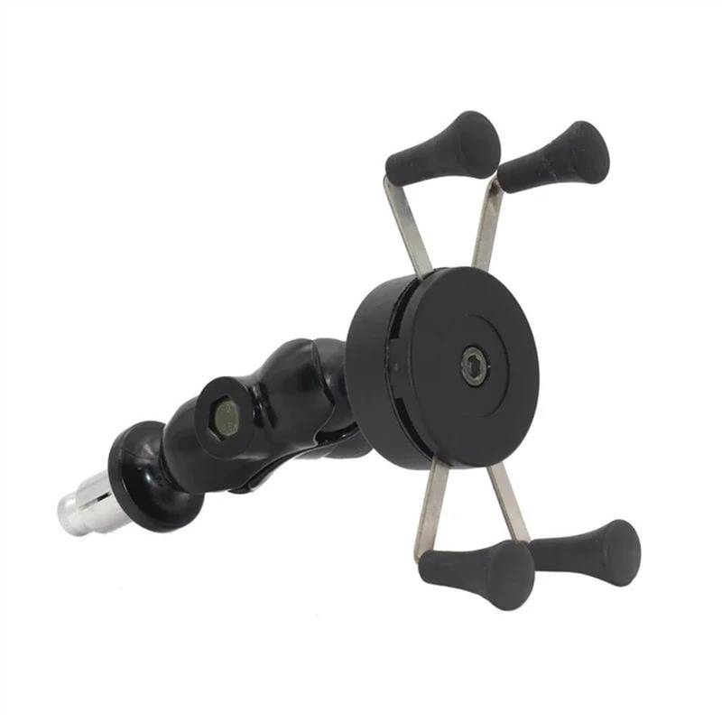 Navigation Halterung Motorrad Gabel Vorbau Telefon Halter Halterung Mit USB Ladegerät GPS Navigation Halterung Für YZF-R1 Für YZF-R6 Für YZF-R6S Für R1M Motorrad Handyhalter(Without USB Port) von LENTLY