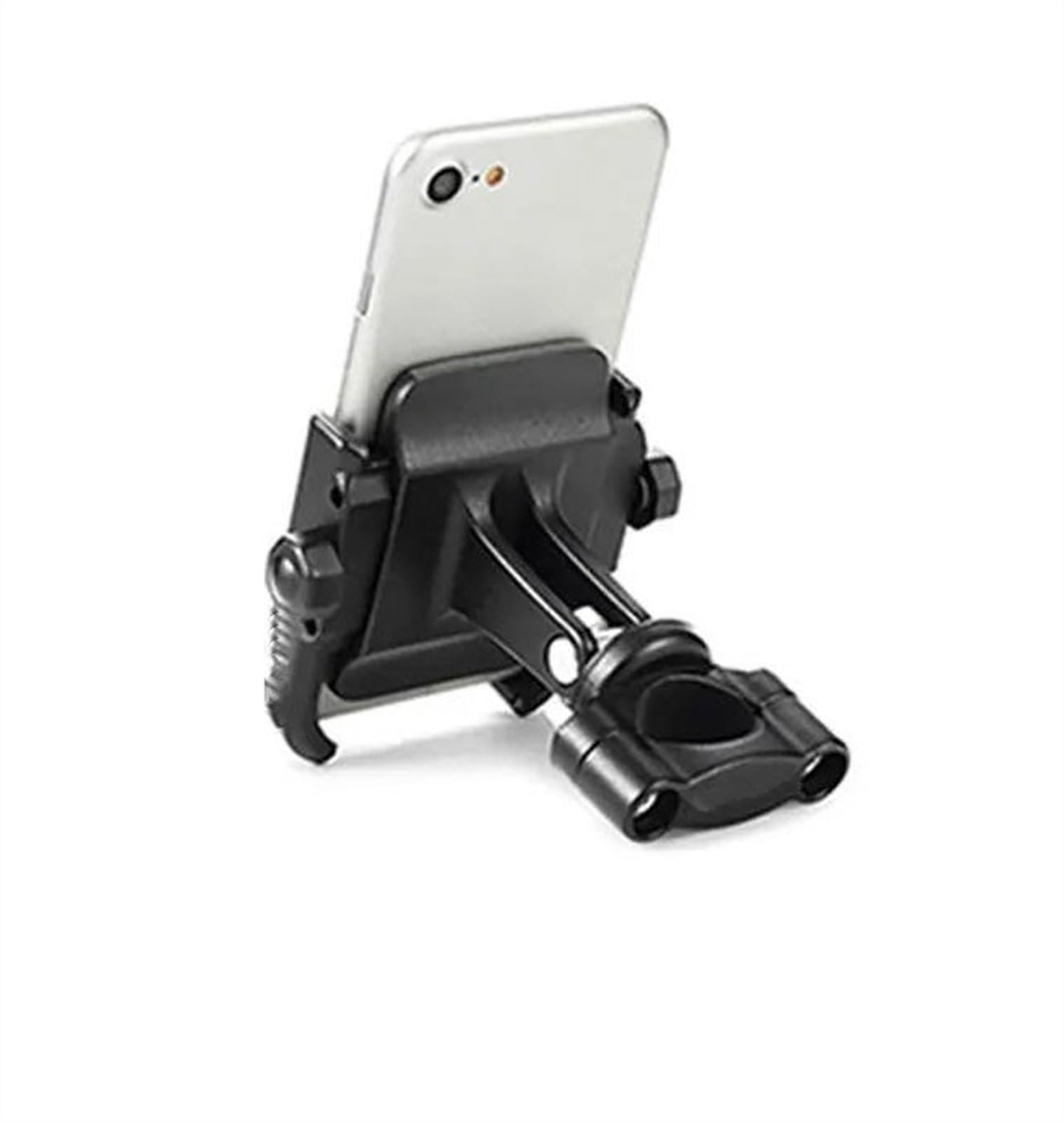 Navigation Halterung Motorrad-Telefon-Navigationshalterung, USB-Ladeunterstützung Für CB500X CB 500 X 2016 2017 2018 2019 2020 2021 2022 2023 Motorrad Handyhalter(Black Phone Holder) von LENTLY
