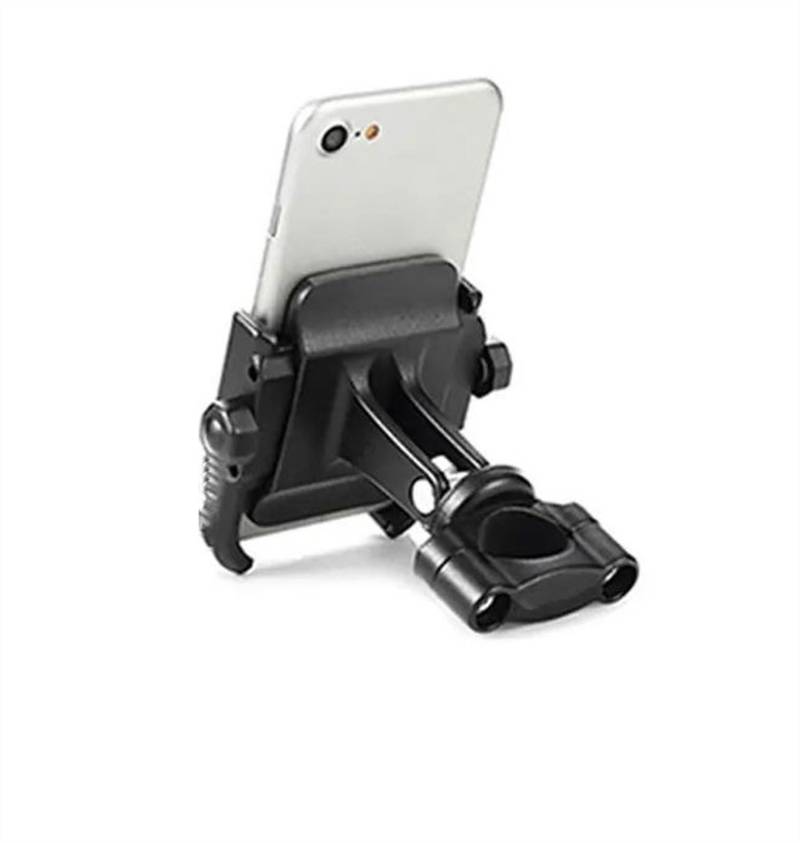 Navigation Halterung Motorrad-Telefon-Navigationshalterung, USB-Ladeunterstützung Für CB500X CB 500 X 2016 2017 2018 2019 2020 2021 2022 2023 Motorrad Handyhalter(Black Phone Holder) von LENTLY
