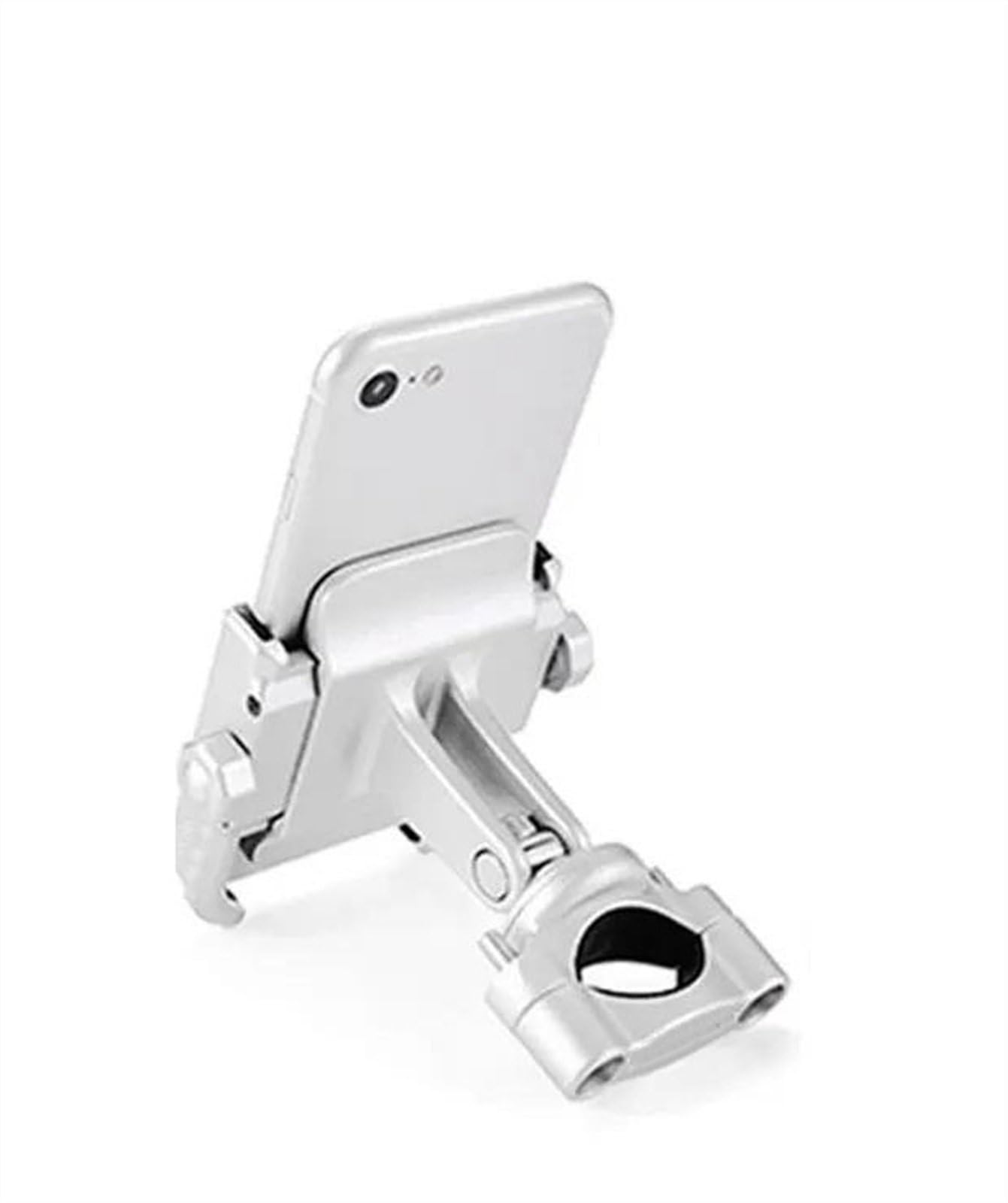 Navigation Halterung Motorrad-Telefon-Navigationshalterung, USB-Ladeunterstützung Für CB500X CB 500 X 2016 2017 2018 2019 2020 2021 2022 2023 Motorrad Handyhalter(Silver Phone Holder) von LENTLY