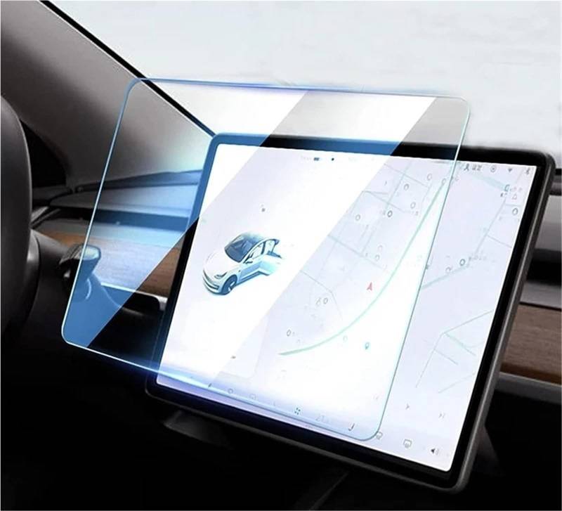 Navigation Schutzfolie 15 Zoll Displayschutz Aus Gehärtetem Glas Für Tesla Für Modell 3 Für Modell Y 2023 2022 2021 Center Control Matte HD Filmschutz Displayschutzfolie(1 Pieces HD) von LENTLY