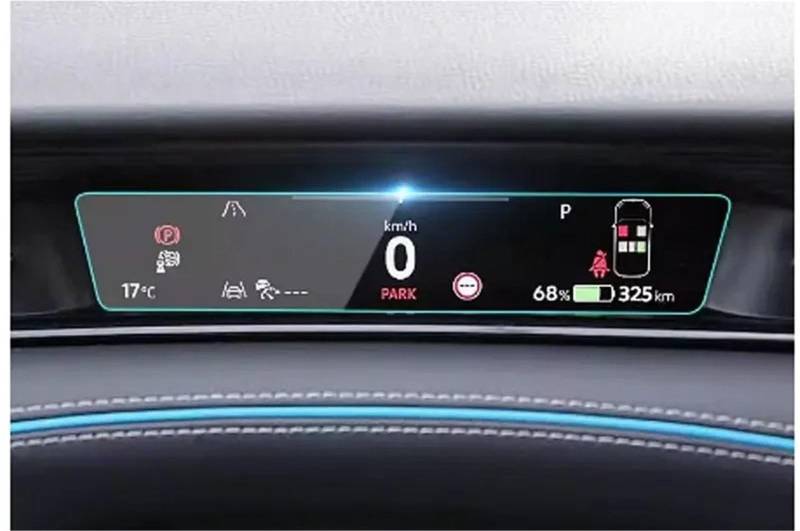 Navigation Schutzfolie 15 Zoll Für VW Für ID.7 2024 LCD-Autoradio GPS-Navigation Gehärtetes Glas Und Armaturenbrett-Bildschirmschutzfolie Displayschutzfolie(Dashboard) von LENTLY