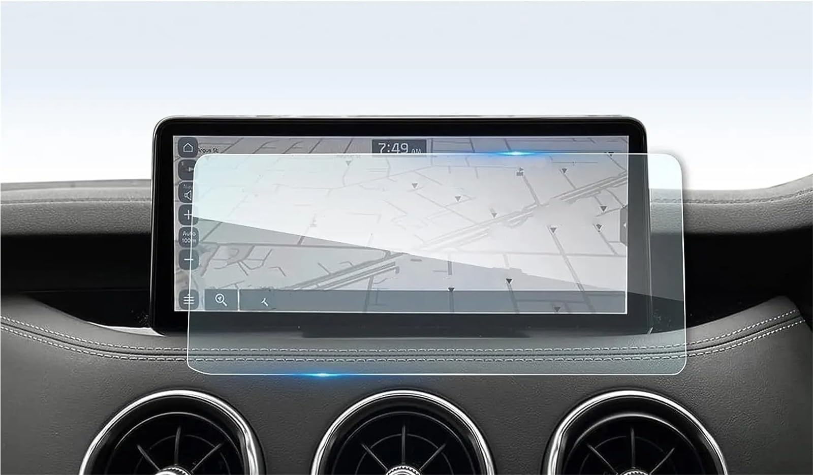 Navigation Schutzfolie 2 Stück PET Screen Protector Für Kia Für Stinger 2022 2023 10,25 Zoll Auto GPS Navigation Screen Film Protector Displayschutzfolie von LENTLY
