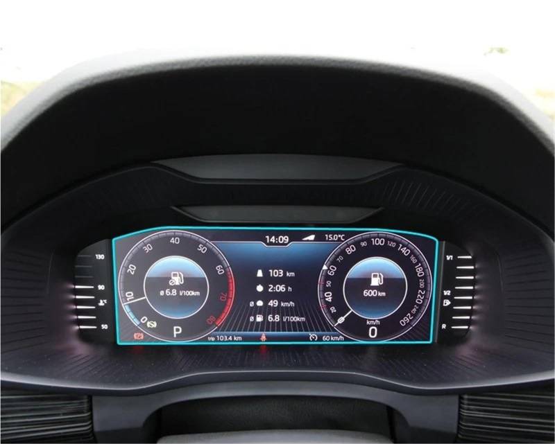 Navigation Schutzfolie Auto-Displayschutzfolie Aus PET Für Skoda Für Octavia Für Kodiaq Für Superb Armaturenbrett-LCD-Instrumententafel-Bildschirm 2019 2020 Displayschutzfolie von LENTLY