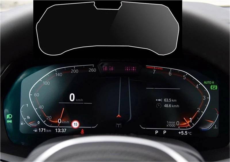 Navigation Schutzfolie Auto-Innenausstattung Instrumententafel Gehärtetes Glas Schutzfolie Displayschutzfolie Für X3 Für X4 G01 G02 2020 Displayschutzfolie(High Match) von LENTLY