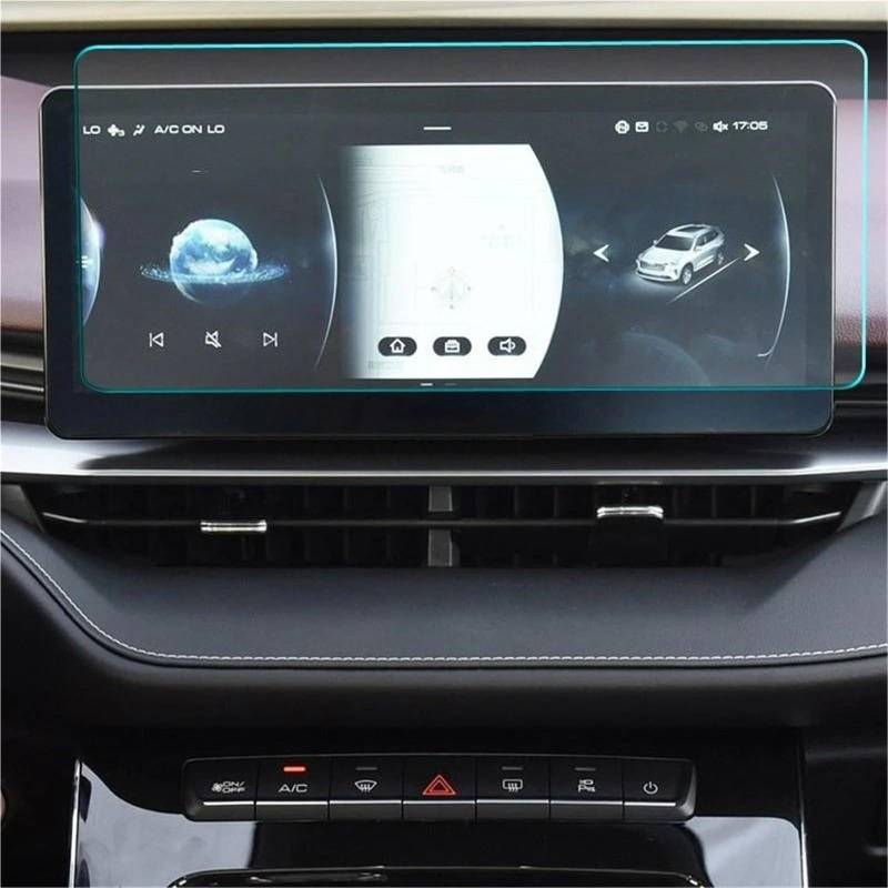 Navigation Schutzfolie Auto Navigation Gehärtetem Glas LCD Screen Schutz Film Dashboard Schutz Für Haval Für H6 2021 3rd Generation Auto Instrument Displayschutzfolie(Only GPS Glass) von LENTLY