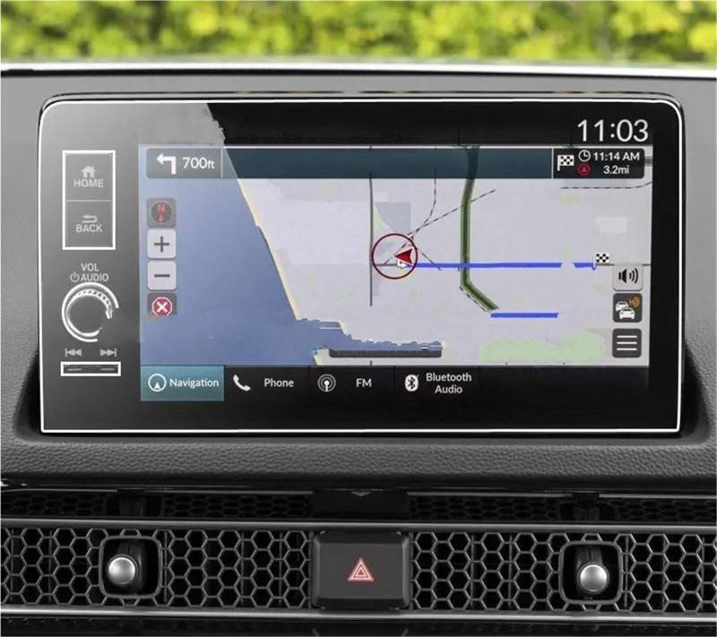 Navigation Schutzfolie Displayschutz Aus Gehärtetem Glas Für CRV Für Civic Für HRV Für Pilot 2023 2024, 9 Zoll, Auto-Infotainmentsystem, Radio, GPS-Navigation Displayschutzfolie(Left Hand Drive) von LENTLY