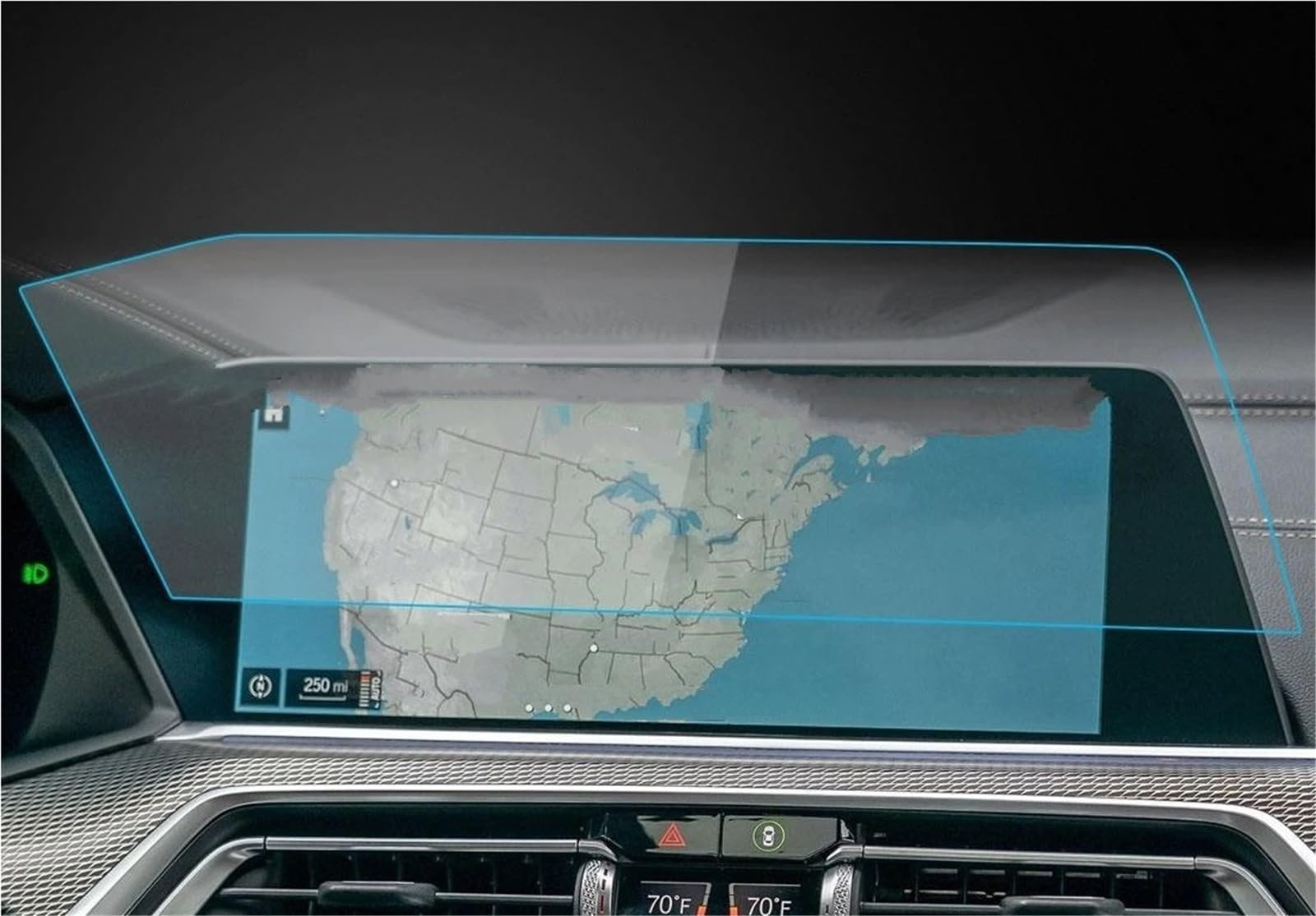 Navigation Schutzfolie Displayschutz Aus Gehärtetem Glas Für X5 MK4 G05 2019 2020 2021 2022 12,3 Zoll Auto-GPS-Navigation Innenraum Anti-Kratzer Displayschutzfolie(Left Hand Drive) von LENTLY