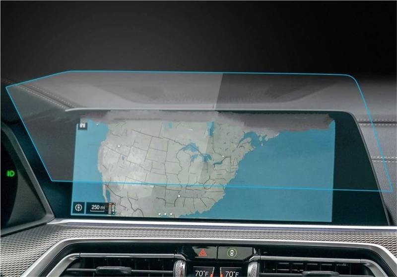 Navigation Schutzfolie Displayschutz Aus Gehärtetem Glas Für X5 MK4 G05 2019 2020 2021 2022 12,3 Zoll Auto-GPS-Navigation Innenraum Anti-Kratzer Displayschutzfolie(Left Hand Drive) von LENTLY