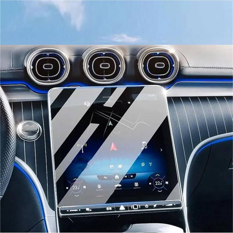 Navigation Schutzfolie Displayschutzfolie Aus Gehärtetem Glas Für Benz Für GLC 2023 2024 11,9 Zoll GPS-Touchscreen, Kratzfest Displayschutzfolie von LENTLY