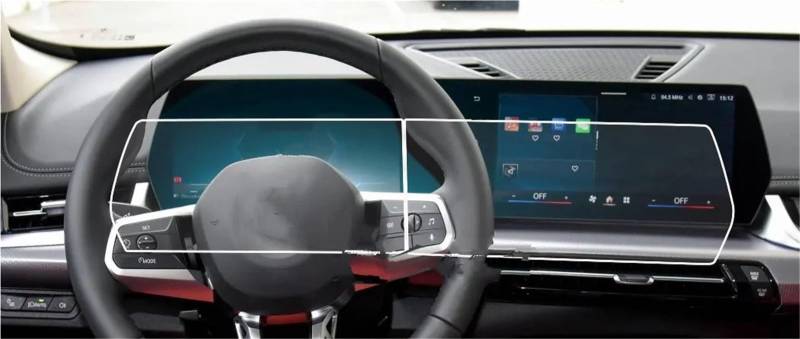 Navigation Schutzfolie Displayschutzfolie Aus Gehärtetem Glas Für U10 U11 Für X1 IX1 2023 2024, Auto-Infotainment-Radio, GPS-Navigation, Innenausstattung Displayschutzfolie von LENTLY