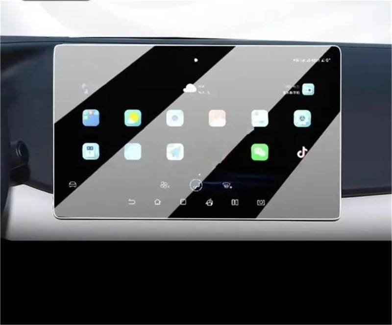 Navigation Schutzfolie Für BYD Für Yuan UP 2024 Auto LCD 12,8 Zoll GPS-Navigation Und Dashboard Touch Gehärtetem Glas Bildschirm Schutz Film Displayschutzfolie(GPS) von LENTLY