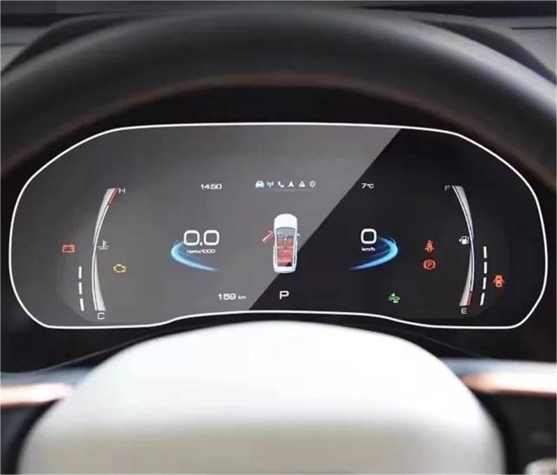 Navigation Schutzfolie Für Haval Für Jolion 2021 2022 2023 12,3 Zoll 10,25 Zoll Autoradio GPS-Navigation Und Armaturenbrett Bildschirmschutzfolie Aus Gehärtetem Glas Displayschutzfolie(Dashboard) von LENTLY