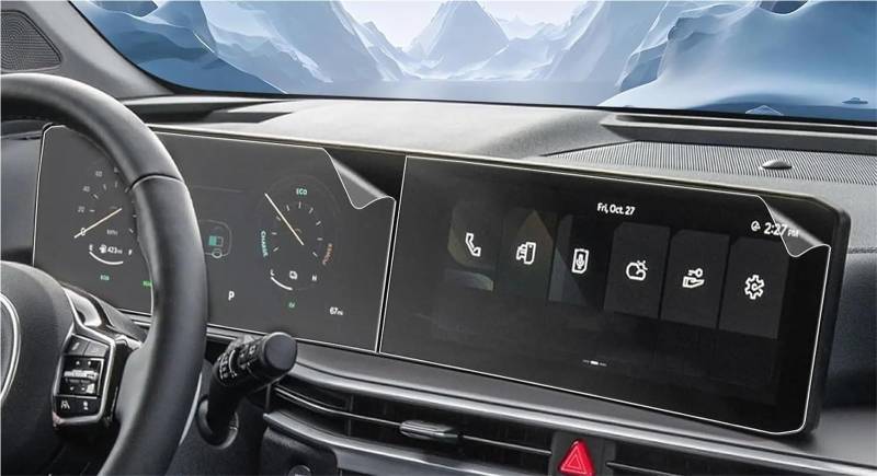 Navigation Schutzfolie Für Kia Für Sorento 2024 2025 12,3 Zoll Auto LCD GPS Navigation Gehärtetes Glas Und Armaturenbrett-Bildschirm Filmschutz Displayschutzfolie von LENTLY