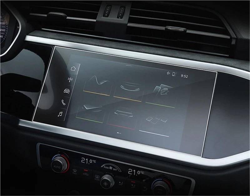 Navigation Schutzfolie Für Q3 F3 2019 2020 2021 2022 Gehärtetem Glas Auto Navigation Protector Film Dashboard Monitor Bildschirm Aufkleber Zubehör Displayschutzfolie(Navigation Flim HD) von LENTLY