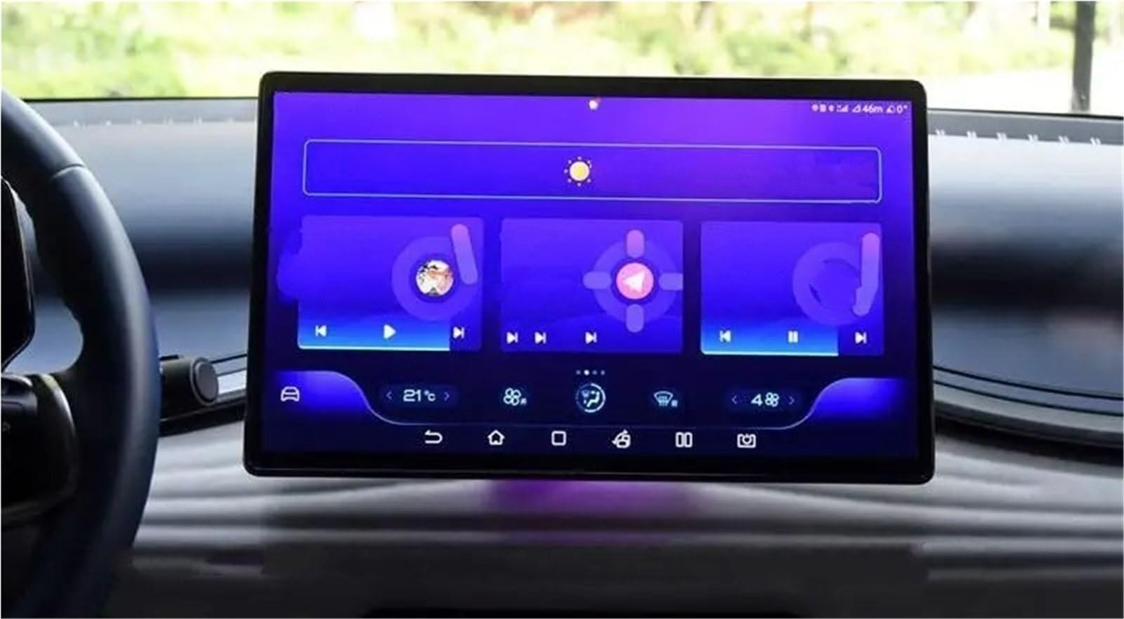 Navigation Schutzfolie Gehärtetem Glas Screen Protector Für BYD Für ATTO 3 2022 2023 Auto Infotainment Radio GPS Konsole Navigation Displayschutzfolie(15.6 inch Protector) von LENTLY