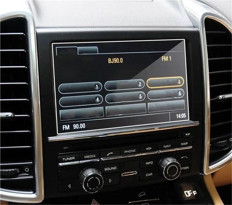 Navigation Schutzfolie Gehärtetes Glas Für Cayenne 2010–2015, Für Macan, Für Typ 92A, Für PCM 3.1 2013–2016, Displayschutzfolie Für Auto-GPS-Navigation Displayschutzfolie von LENTLY