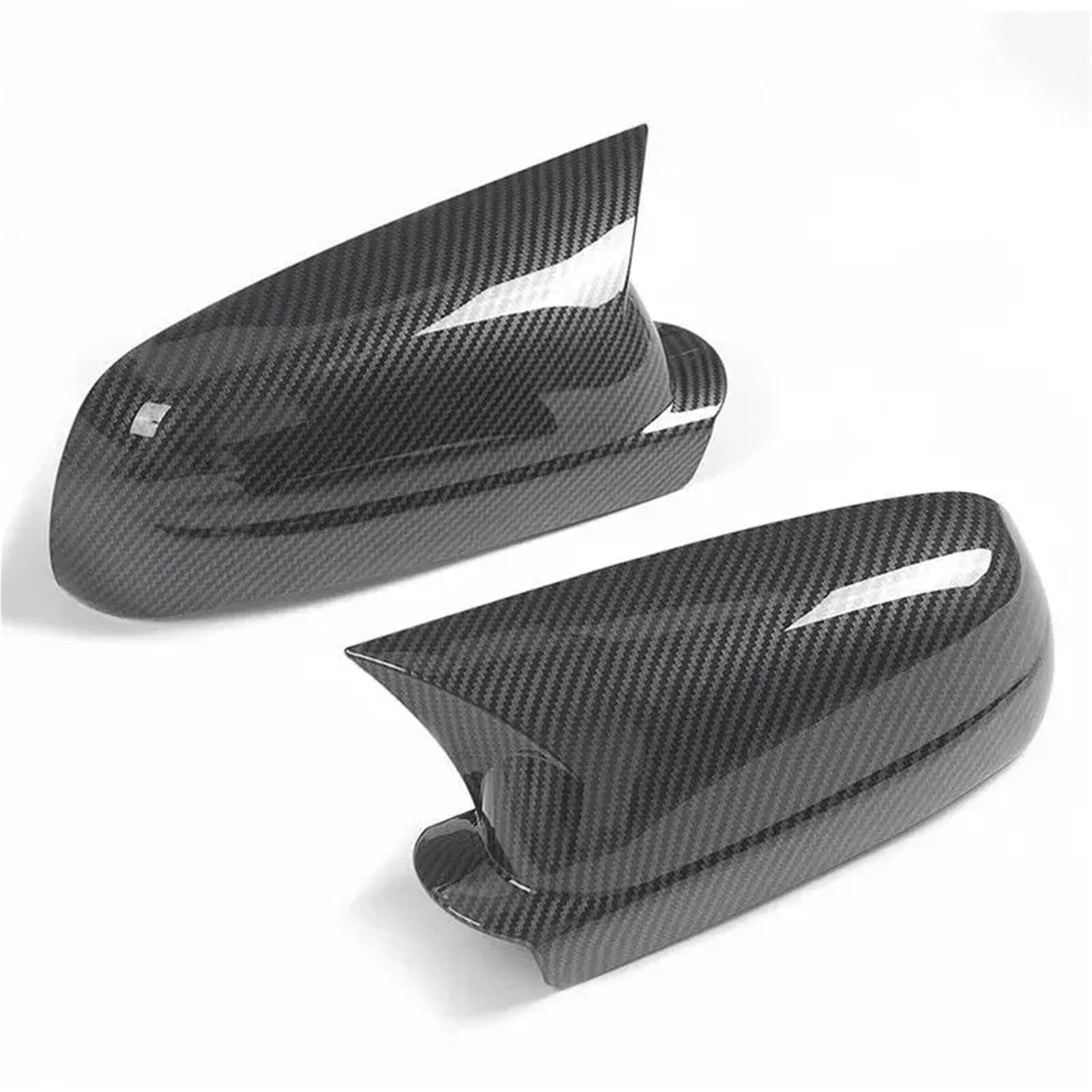 Rückspiegel Abdeckung Links Und Rechts Für VW Für Golf 4 MK4 1998-2002 Für Passat B5 Für Jetta Auto Rückspiegel Abdeckung Aufkleber Flügel Kappe Außentür Fall Trim Carbon Auto(Carbon) von LENTLY