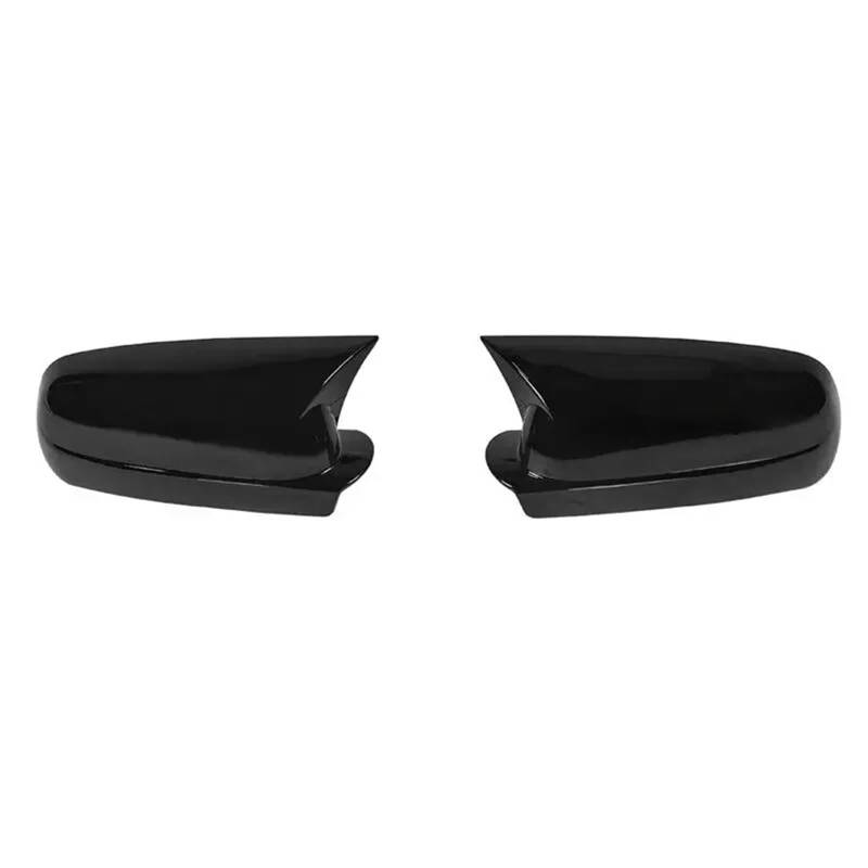 Rückspiegel Abdeckung Links Und Rechts Für VW Für Golf 4 MK4 1998-2002 Für Passat B5 Für Jetta Auto Rückspiegel Abdeckung Aufkleber Flügel Kappe Außentür Fall Trim Carbon Auto(Gloss Black) von LENTLY