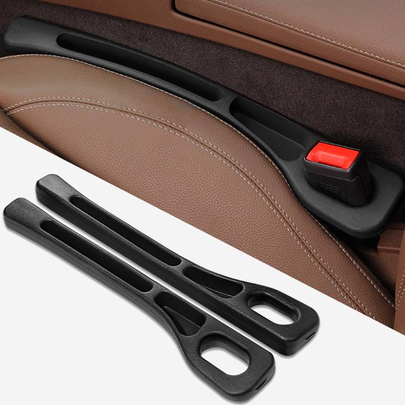2PCS Autositz-Lückenfüller Organizer, Verbesserter Lückenfüller fürs Auto mit Handyfach, Weicher Schaumstoff Drop Stop Sitz-Lückenfüller, Zwischen Autositz-Catcher, Passend für die meisten Fahrzeuge von LEOLAMVAED