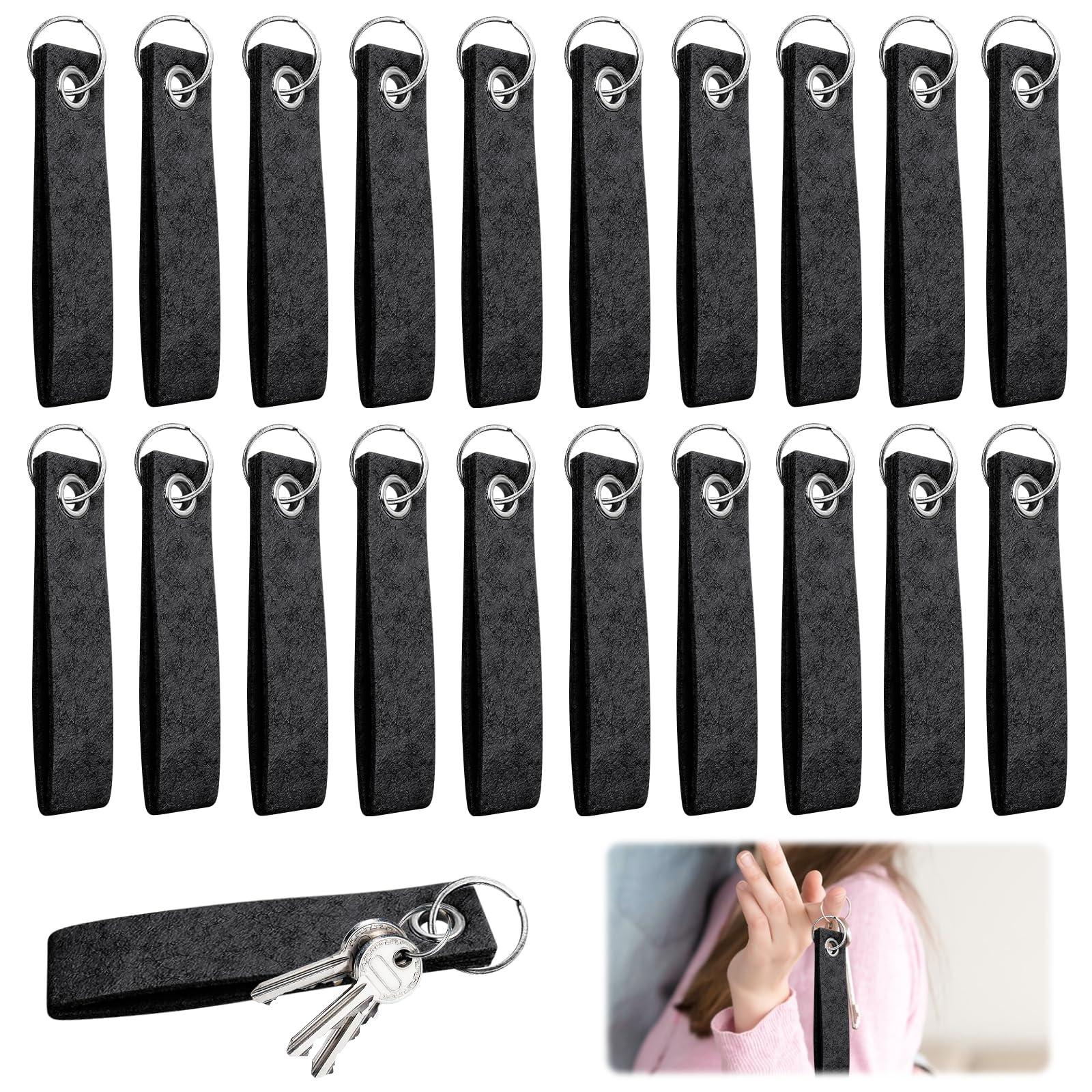 LETTERASHQP 20 Stück Dunkelgrau Schlüsselanhänger Filz Rohling,Personalisierte Schlüsselanhänger,Schlüsselanhänger,DIY Dekoration Handwerk Schlüsselanhänger Schlüsselring LETTERASHQP 20 Stück Dunkelgrau Schlüsselanhänger Filz Rohling,Personalisierte Schlüsselanhänger,Schlüsselanhänger,DIY Dekoration Handwerk Schlüsselanhänger Schlüsselring von LETTERASHQP