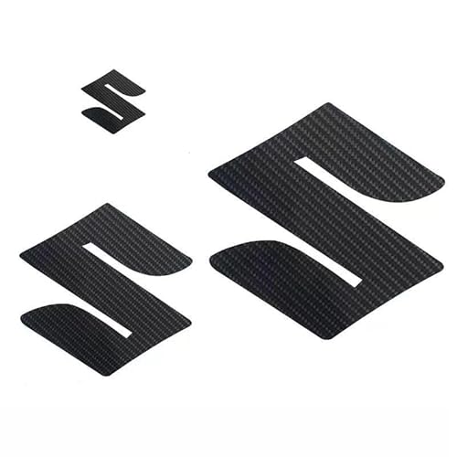 Auto Emblem für Suzuki Vitara 2018-2023, ABS Lenkrad Abzeichen Frontkoffer Heckkoffer Emblem Heckklappen Logo Kühlergrill Emblem Zubehör,S+M+L von LEVABE