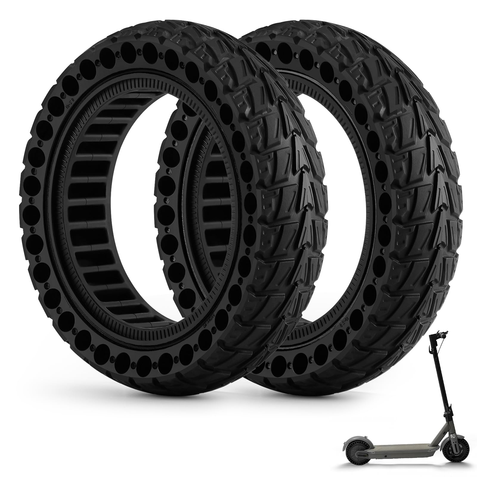 10x2,5 Zoll E Scooter Vollgummireifen - 60/70-6.5 Solider Explosionsgeschützter Reifen,Keine Inflation, 10x2,5-6.5 Zoll Reifen passend für Ninebot Max G30/G30D/G30E/G30LP 10x2,5 Zoll E Scooter Vollgummireifen - 60/70-6.5 Solider Explosionsgeschützter Reifen,Keine Inflation, 10x2,5-6.5 Zoll Reifen passend für Ninebot Max G30/G30D/G30E/G30LP von LEYMENCOJ
