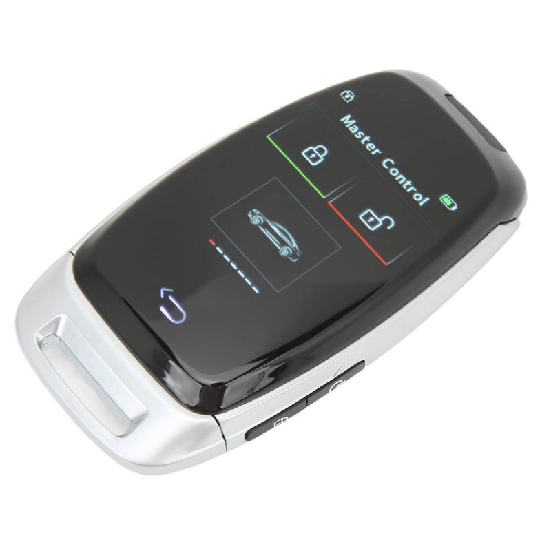 Auto-Fernstartschlüssel Smart LCD Key Change Car Label Display Einfache Bedienung Anti Lost Key Car Keyless Entry (Silber) von LEYT