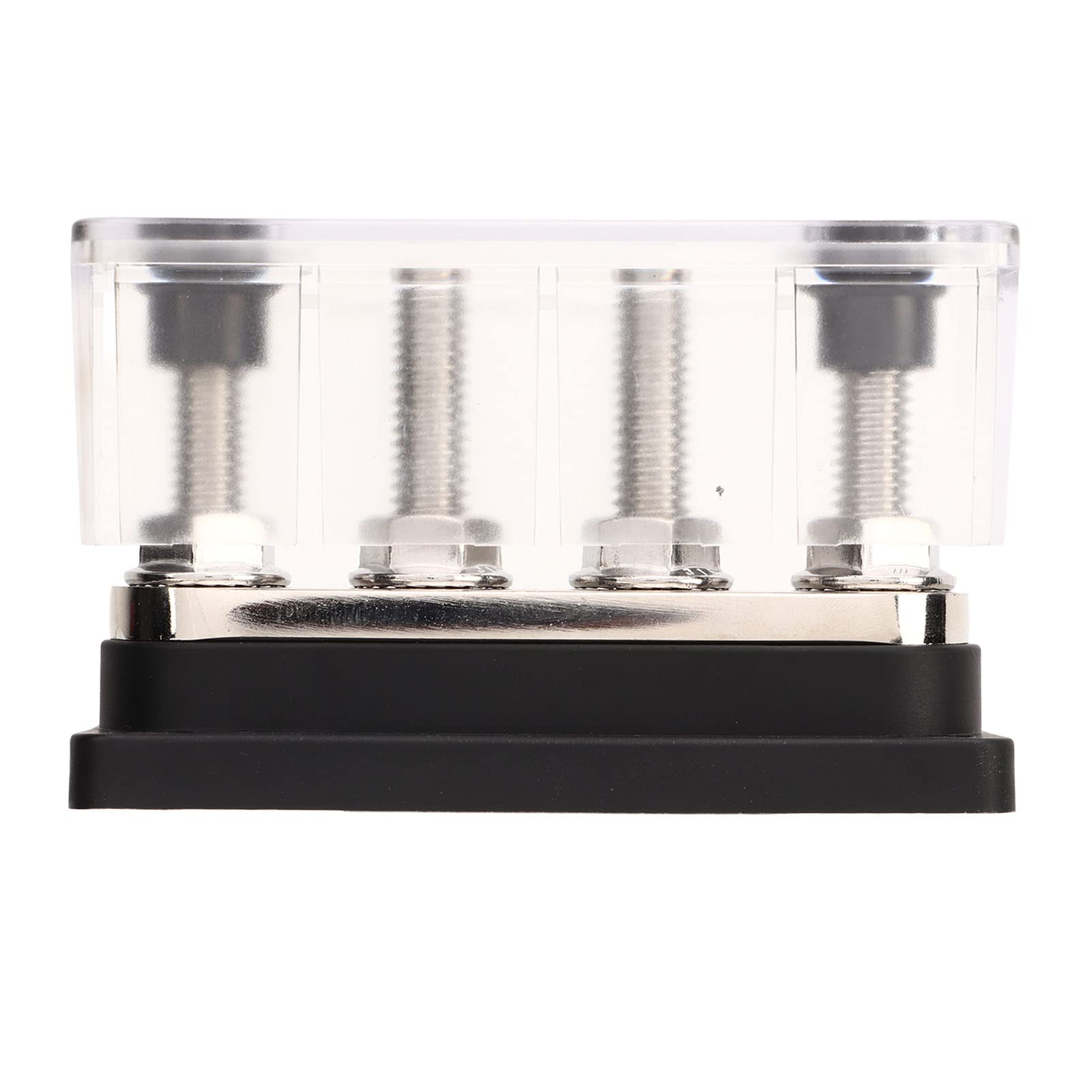 Marine-Sammelschiene, Einfache Installation, DC 12 V Bis 48 V, Stromverteilungsklemmenblock, Universelle Passform, 4 M10-Bolzen, 300 A, Robust für Schiffe (Schwarz) von LEYT