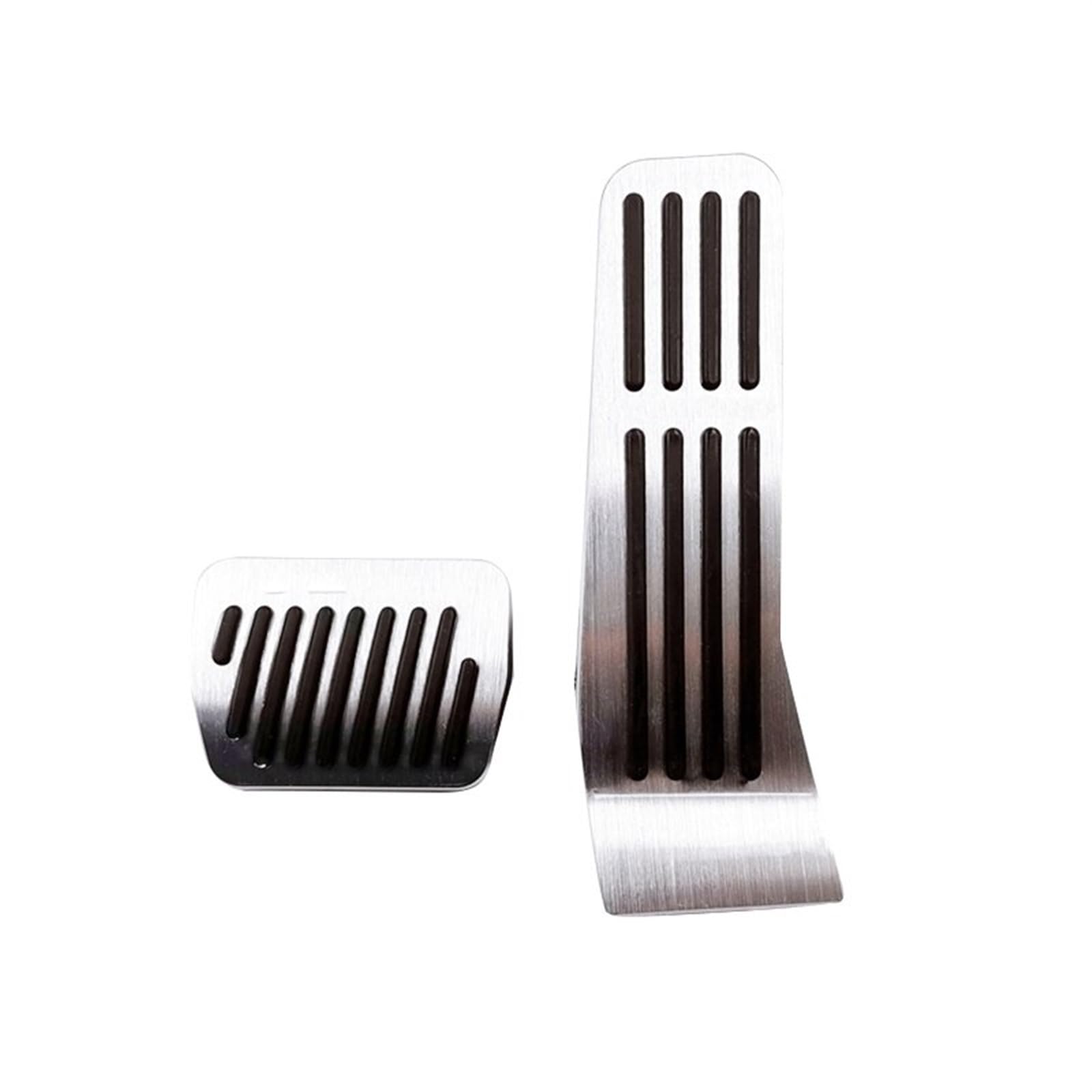 Auto Pedale Abdeckungen Für Mazda 3 BP Für Axela CX-30 CX50 2019 2020 2021 2022 Auto Accelerator Gas Kraftstoff Bremse Kupplung Pedal Abdeckung Auto Pedal Abdeckung(at 2pcs Silver) von LEZFXDOX