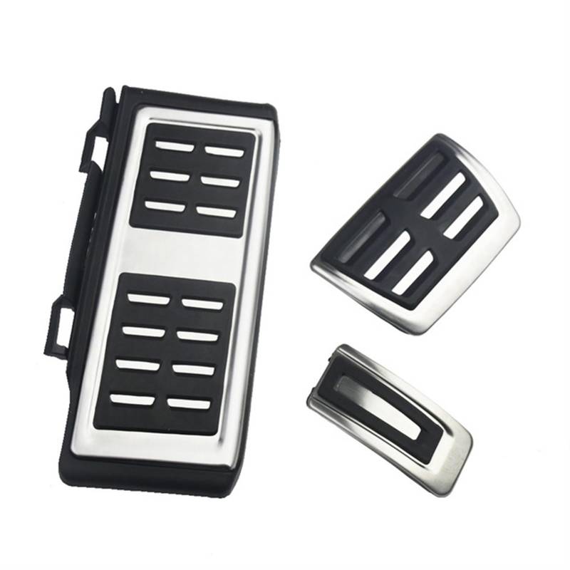 Auto Pedale Abdeckungen Für VW Für Golf 7 Für GTI Für Passat B8 Für Polo Für Sitz Für Leon Auto Kraftstoff Bremse Tot Pedal Abdeckung Set Kupplung Pedal Abdeckung Auto Pedal Abdeckung(AT With Rest Ped von LEZFXDOX