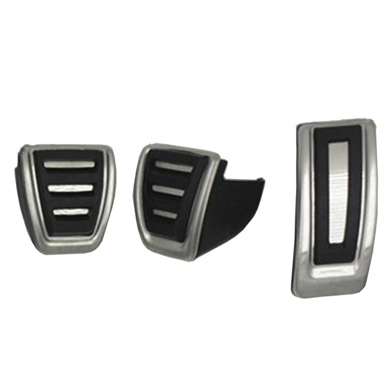 Auto Pedale Abdeckungen Für VW Für Golf 7 Für GTI Für Passat B8 Für Polo Für Sitz Für Leon Auto Kraftstoff Bremse Tot Pedal Abdeckung Set Kupplung Pedal Abdeckung Auto Pedal Abdeckung(MT) von LEZFXDOX
