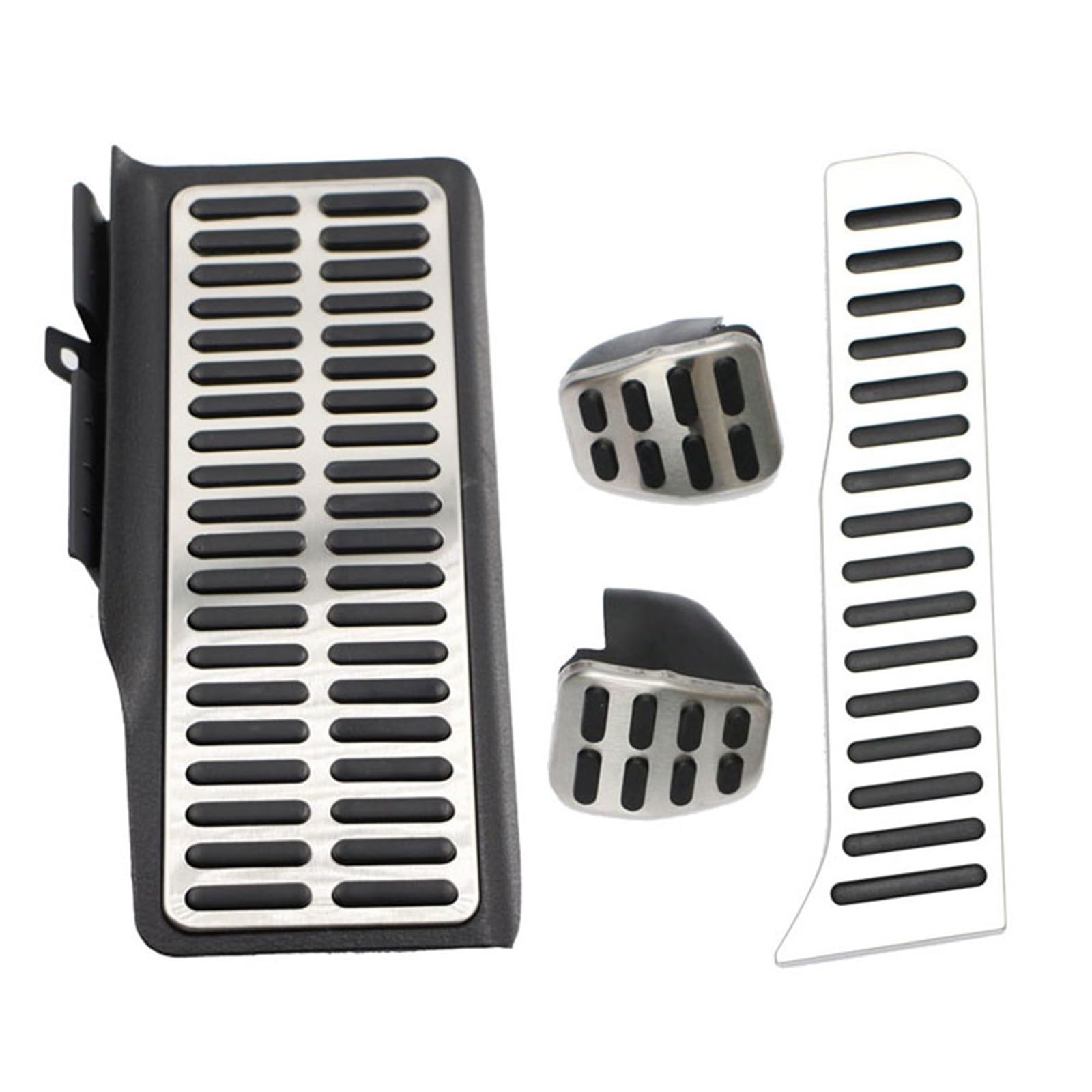 Auto Pedale Abdeckungen Für VW Für Käfer Für Jetta MK6 2011-2017 Sport Kraftstoff Bremsbeläge Kupplung Pedal Pads Auto Fuß Rest Pedale Auto Pedal Abdeckung(MT with Rest) von LEZFXDOX