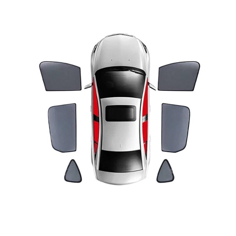 Auto Sonnenblende Für Für Outlander 4TH 2022 2023 2024/Auto Sonnenschutz Visier Frontscheibe Vorhang Hinten Seite Fenster Auto Fenster Schatten Auto-Sonnenschutz(6PCS) von LEZFXDOX