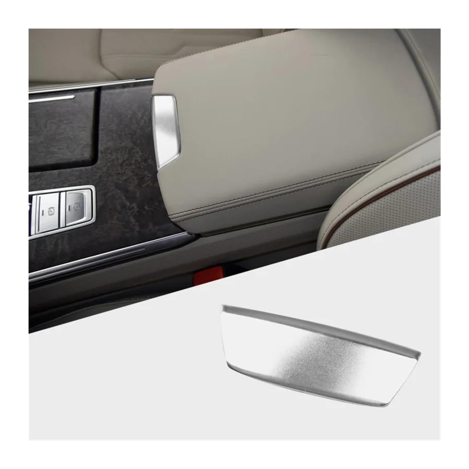 Auto deko Innenraum Für A6 C8 2019-2020 Auto Styling Zentrale Steuerung Armlehne Box Abdeckung Aufkleber Trim Auto Innenausstattung(Style2) von LEZFXDOX