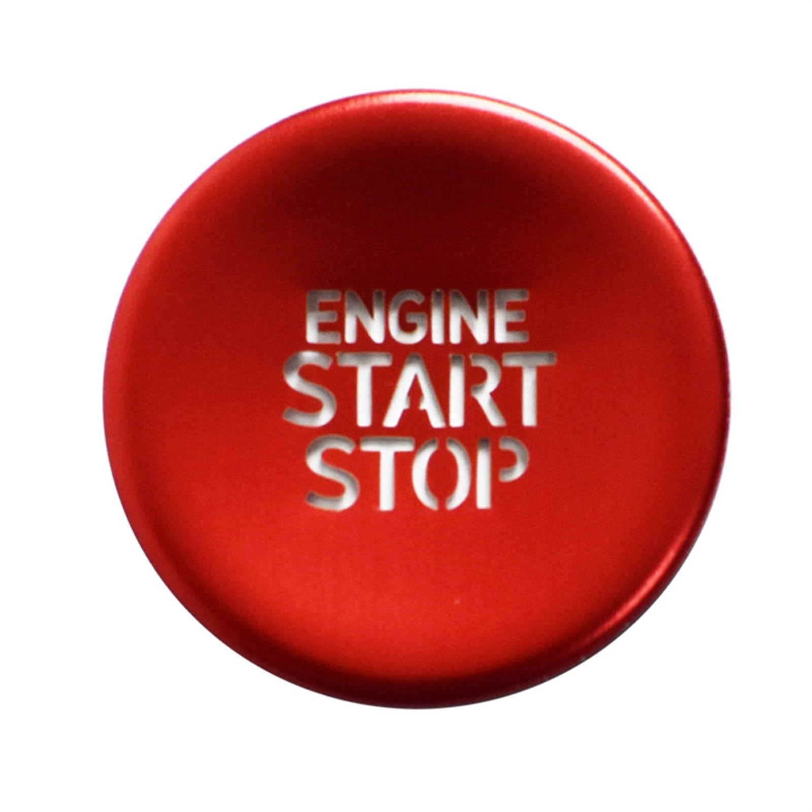 Auto deko Innenraum Für Hyundai Für Tucson NX4 Hybrid 2021 2022 Auto Motor Zündung Start Stop Push Button Abdeckung Trim Aufkleber Auto Innenausstattung(Red) von LEZFXDOX