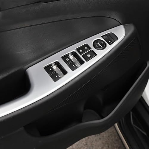 Auto deko Innenraum Für Hyundai Für Tucson TL 2015-2017 2018 2019 2020 Auto Tür Armlehne Panel Fenster Schalter Lift Tasten Abdeckung Trim Aufkleber Auto Innenausstattung von LEZFXDOX