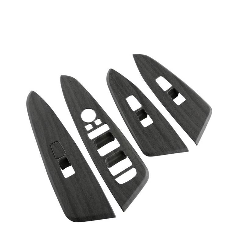 Auto deko Innenraum Für Kia Für Sportage NQ5 2022 2023 Auto Fenster Glas Lift Schalter Panel Armlehne Dekoration Trim Aufkleber Auto Innenausstattung(Wood Grain) von LEZFXDOX